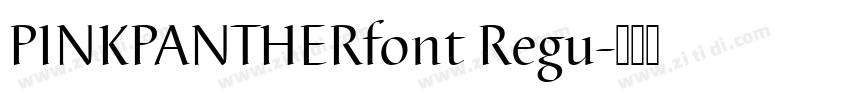PINKPANTHERfont Regu字体转换